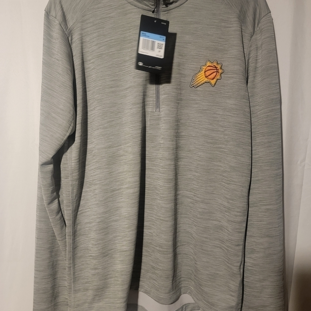 Nike Player Issue PE Phoenix Suns Zip Training Warm-Up Shirt Sz Med CN3300-002